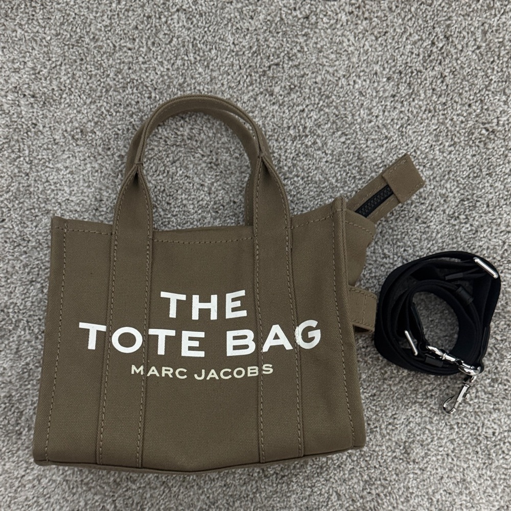 Marc Jacobs Tan Tote Bag with Black Strap